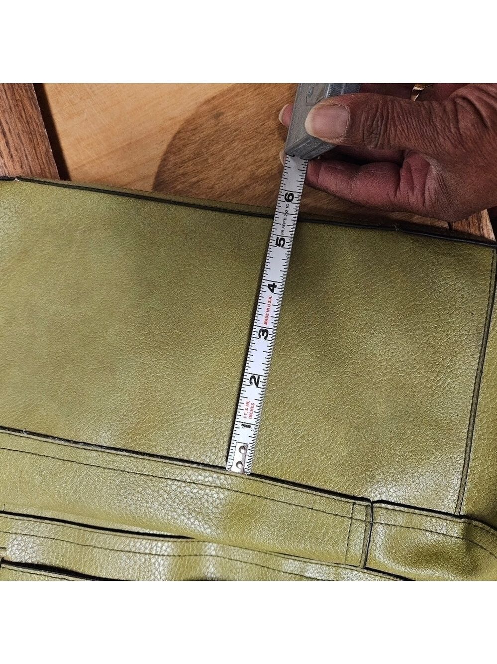 Bueno Olive Green Large Satchel Bag - Picture 11 of 11